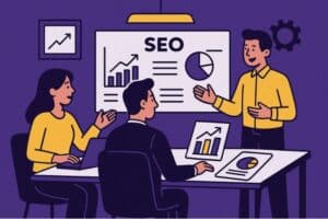 reunión con agencia SEO en Perú para evaluar estrategias digitales